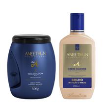 Aneethun Linha A Kit Máscara Capilar e Creme de Silicone Brilho 250ml