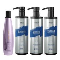 Aneethun Liss System Shampoo 300ml +Wess Kit Nano Sel. 500ml