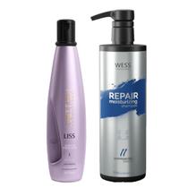Aneethun Liss System Shampoo 300ml+Wess Shampoo Repair 500ml