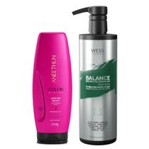 Aneethun Máscara Color System250g +Wess Balance Shampoo500ml