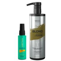 Aneethun Óleo Cachos System 55ml + Wess Blond Shampoo 500ml - ANEETHUN/WESS