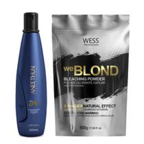 Aneethun Sh. Silicone Linha A 300ml+Wess Pó Descolorante500g