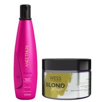 Aneethun Shampoo Color System300ml+Wess Blond Mask 200ml