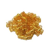 Anéis 100 unds para Trança Nagô Afro Box Braids Jumbo Dreads Enfeites Cabelo Enrolado Jóias Brilho Penteados Trancista c