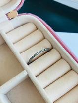 Anéis anel de numeração banhado a Ródio Negro modelo rústico trabalhado Anéis anel de numeração banhado a Ródio Negro modelo rústico trabalhado