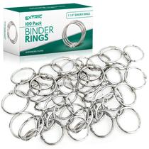 Anéis Binder Rings EXTRIC Loose Leaf de 3,2 cm, pacote com 100