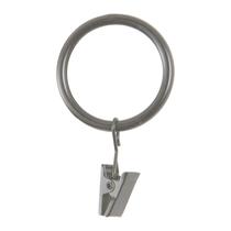 Anéis com clipe de cortina Kenney Antique Pewter, pacote com 14 Anéis com clipe de cortina Kenney Antique Pewter, pacote com 14
