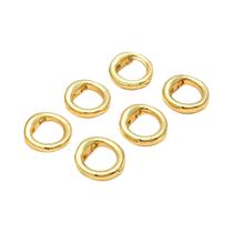 Anéis Conectores De Latão Com Duplo Furo 5/8mm, Pontas De Bead Para Confecção De Colares E