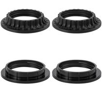 Anéis de abajur DiCuno E26 Light Socket Collar Ring preto