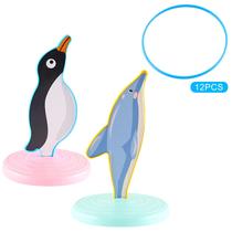 Anéis de arremesso de animais, brinquedos, torres de quebra-