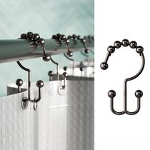 Anéis de banho Zenna Home Metal Double Glide Oil Rubbed Bronze Anéis de banho Zenna Home Metal Double Glide Oil Rubbed Bronze