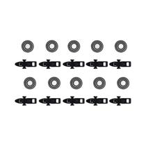 Anéis De Borracha Elásticos Grandes, Médios E Pequenos 10pcs Suporte Para Gancho De Vara De Pesca, Anéis De Borracha Elásticos Grandes, Médios E Pequenos 10pcs Suporte Para Gancho De Vara De Pesca,