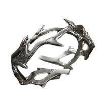 Anéis De Casal Estilo Vintage Unissex Com Ramos E Espinhos, Joias De Moda Com Personalidade