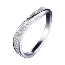 Anéis De Casamento Em Zircônia Cúbica Prata Para Mulheres, Joias De Luxo Para Propostas De Noivado Anéis De Casamento Em Zircônia Cúbica Prata Para Mulheres, Joias De Luxo Para Propostas De Noivado