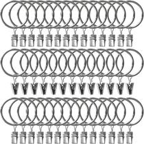 Anéis de cortina AMZSEVEN Metal com clipes de 1,5 cm de diâmetro interno