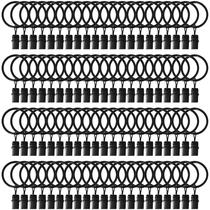 Anéis de cortina com clipes LULARINE 84, pacote com 3,2 cm de diâmetro interno Anéis de cortina com clipes LULARINE 84, pacote com 3,2 cm de diâmetro interno