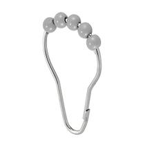 Anéis de cortina de chuveiro MDesign Steel Metal Easy-Glide 12 Grey Anéis de cortina de chuveiro MDesign Steel Metal Easy-Glide 12 Grey
