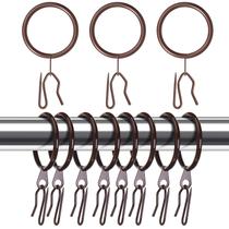 Anéis de cortina Hotop Metal Drapery 32 mm de diâmetro interior 30 unidades