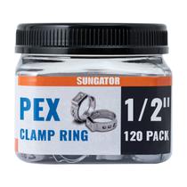Anéis de Crimpagem PEX SUNGATOR 1/2" em Aço Inoxidável, 120 Unidades