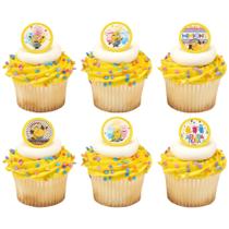 Anéis de cupcake DecoPac Despicable Me Celebrations, pacote com 24