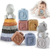 Anéis de empilhamento e blocos de construção aninhados Yrkidstoi 14 unidades