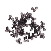 Anéis De Extensão De Cabelo Com Micro Pérolas De Silicone De 5mm 100 Peças Para Instalação