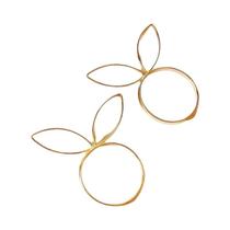 Anéis De Guardanapo Orelhas De Coelho 4 Peças Fivelas Suporte Cabeça De Coelho Decoração De Mesa