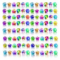 Anéis de iluminação LED OLUPP, pacote 48, Glow in the Dark Party