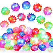 Anéis de iluminação LED Sosation, pacote com 40 unidades Flashing Bumpy Jelly Anéis de iluminação LED Sosation, pacote com 40 unidades Flashing Bumpy Jelly