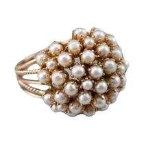 Anéis De Pérolas Com Cor Dourada Para Mulheres, Joias Personalizadas Da Moda, Presente De Anéis De Pérolas Com Cor Dourada Para Mulheres, Joias Personalizadas Da Moda, Presente De