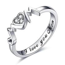 Anéis De Prata Para Mães Com Design Elegante E Luxuoso, Joias De Moda Para Presentes De Aniversário Anéis De Prata Para Mães Com Design Elegante E Luxuoso, Joias De Moda Para Presentes De Aniversário