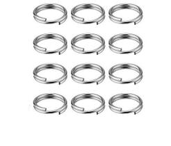 Anéis de salto WOIWO 200 peças de aço inoxidável 10 mm prata Anéis de salto WOIWO 200 peças de aço inoxidável 10 mm prata
