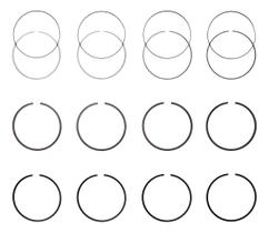 Anéis De Segmento Std P/ Hilux 2.4 8v Aspirado Bloco 2l