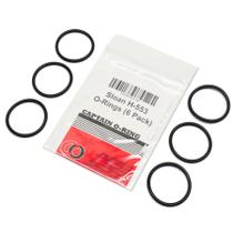 Anéis de vedação Captain O-Ring H-553, pacote com 6, para válvula flushometer Anéis de vedação Captain O-Ring H-553, pacote com 6, para válvula flushometer