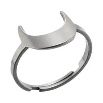 Anéis Femininos Ajustáveis Em Aço Inoxidável Com Design Geométrico Em Formato De Ferradura Joias