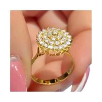 Anéis Femininos com Pedras CZ em Formato de Flor - Joias para Festa e Casamento Anéis Femininos com Pedras CZ em Formato de Flor - Joias para Festa e Casamento