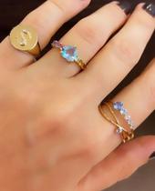 Anéis lindos e charmosos em bijuteria feminino Anéis lindos e charmosos em bijuteria feminino