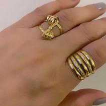 Anéis modelo laço em bijuteria feminino