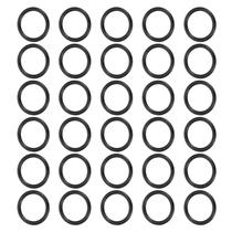 Anéis O de metal PATIKIL 30 peças de liga de zinco preta de 17x22 mm Anéis O de metal PATIKIL 30 peças de liga de zinco preta de 17x22 mm