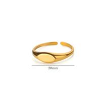 Anéis Ovais Ajustáveis De Aço Inoxidável Dourado Para Mulheres E Homens, Joias De Moda Para Anéis Ovais Ajustáveis De Aço Inoxidável Dourado Para Mulheres E Homens, Joias De Moda Para
