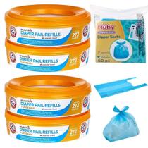 Anéis Refil para Lixeira de Fraldas Munchkin Kit com 4 Unidades com Aroma de Lavanda Anéis Refil para Lixeira de Fraldas Munchkin Kit com 4 Unidades com Aroma de Lavanda
