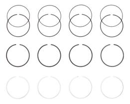 Anéis Segmento 0,50 Tracker Vitara Sportage 2.0 - Bloco Rf Anéis Segmento 0,50 Tracker Vitara Sportage 2.0 - Bloco Rf