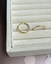 Anéis semi joia prata 925 e ouro 18k aparador de aliança