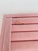 Anéis semi joia prata 925 e ouro 18k modelo esfera regulável