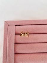 Anéis semi joia prata 925 e ouro 18k modelo trançado