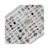 Anéis Vintage Punk Caveira Aranha Estilo Gótico Escuro Para Mulheres E Homens 10 20 30 Peças Joias