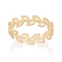Anel 18k formado por folhas 512710 Rommanel