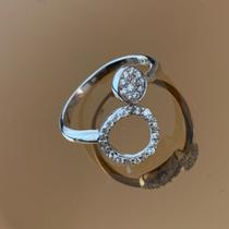 Anel 2 Círculos Cravejados