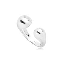 Anel 2 Gotas Assimétrico Regulável Ouro 18k