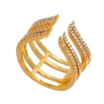 Anel Aberto 4 Fios Cravejados - Ref: ABIJU000512